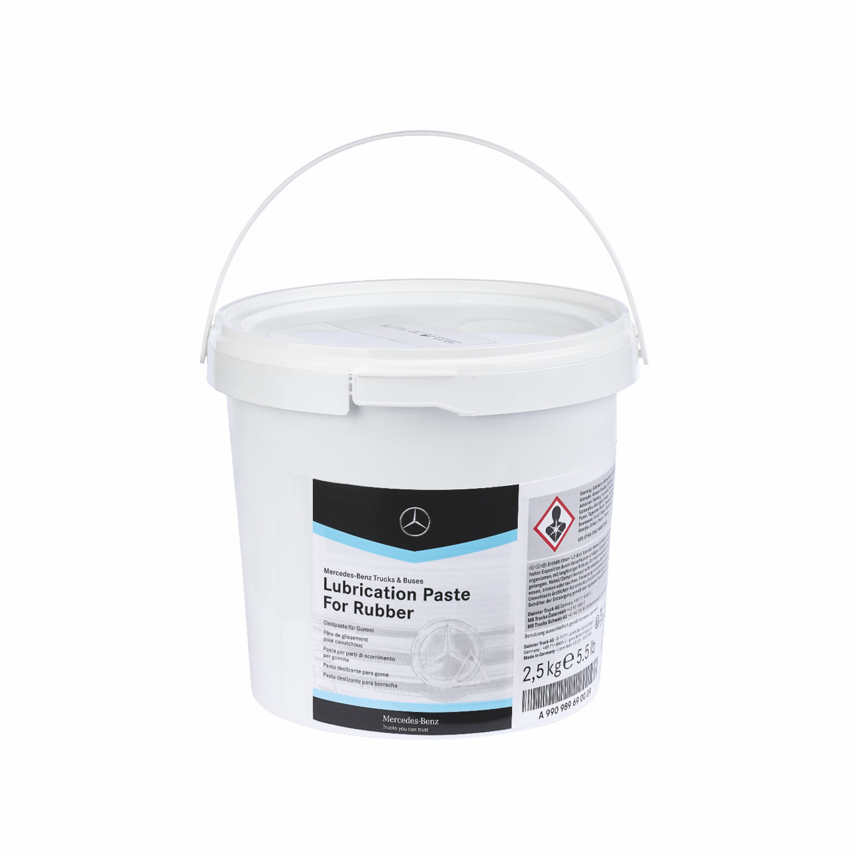 Container of lubricating paste