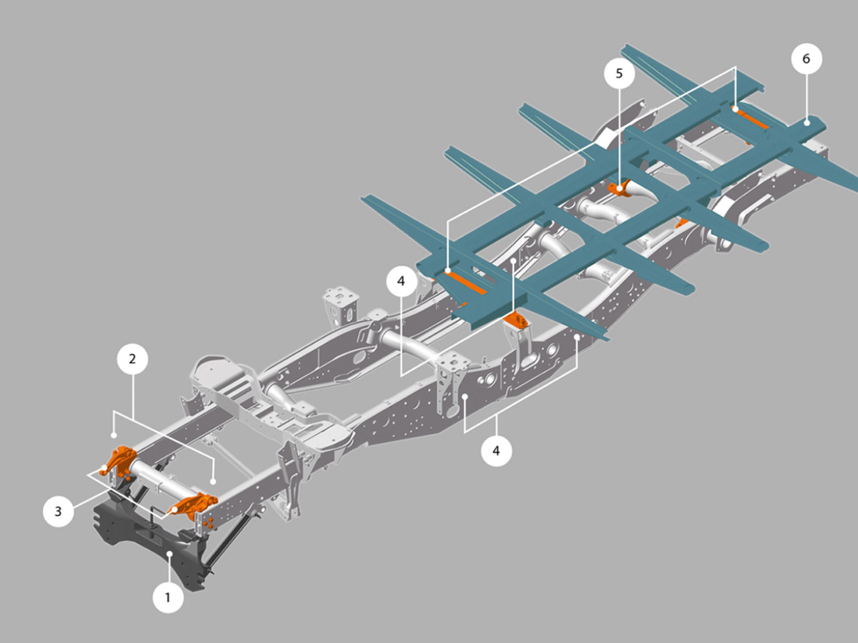 A labelled illustration of attachment points illustrates the variety of attachment options available. 