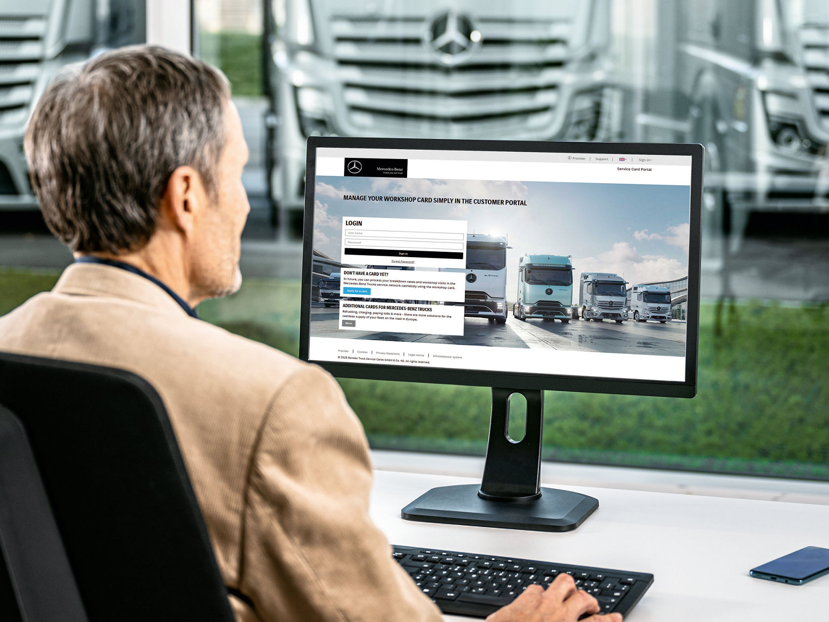 Online-Kartenverwaltung.