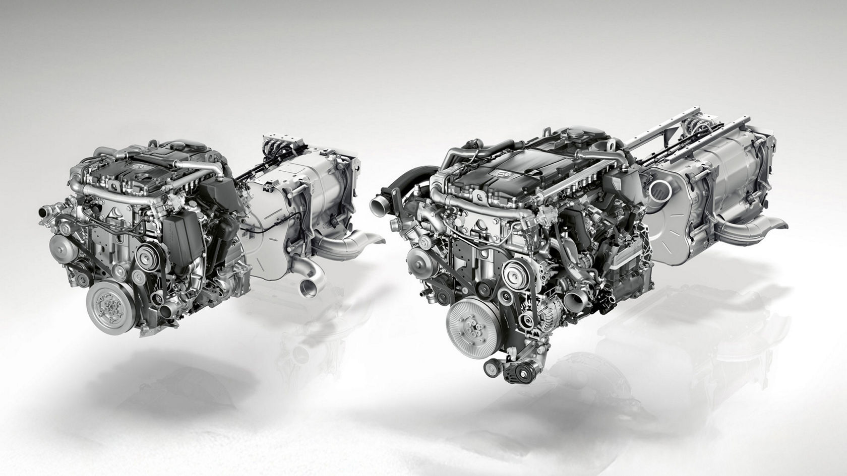 3D detailed view of an engine.